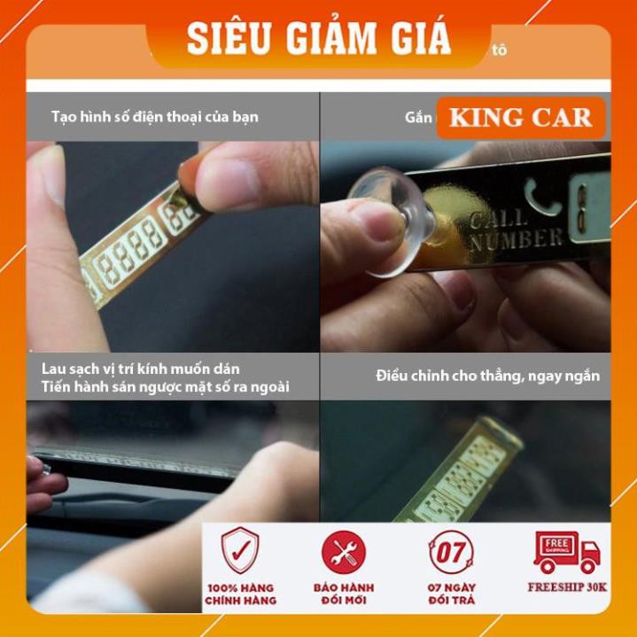 Thẻ để lại số điện thoại trên ô tô, bảng ghi số điện thoại trên ô tô - Shop KingCar