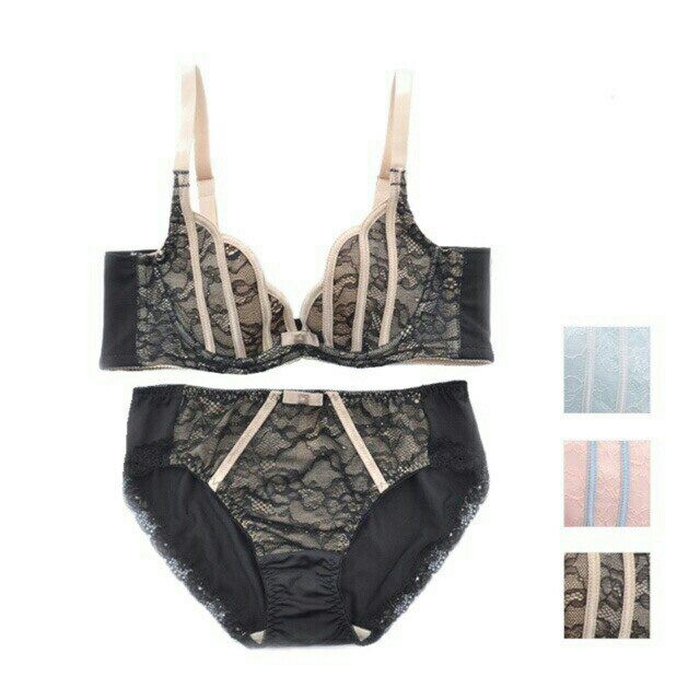 Bộ đồ lót pha ren dễ thương, có đệm nâng độn ngực với quần chip ren sexy - UDW035 | BigBuy360 - bigbuy360.vn