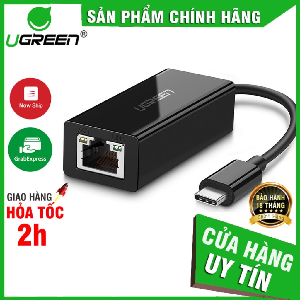 Ugreen 30287,50307 - Cáp chuyển USB 3.1 Type C sang mạng Lan tốc độ cao  ✔Hàng Chính Hãng✔