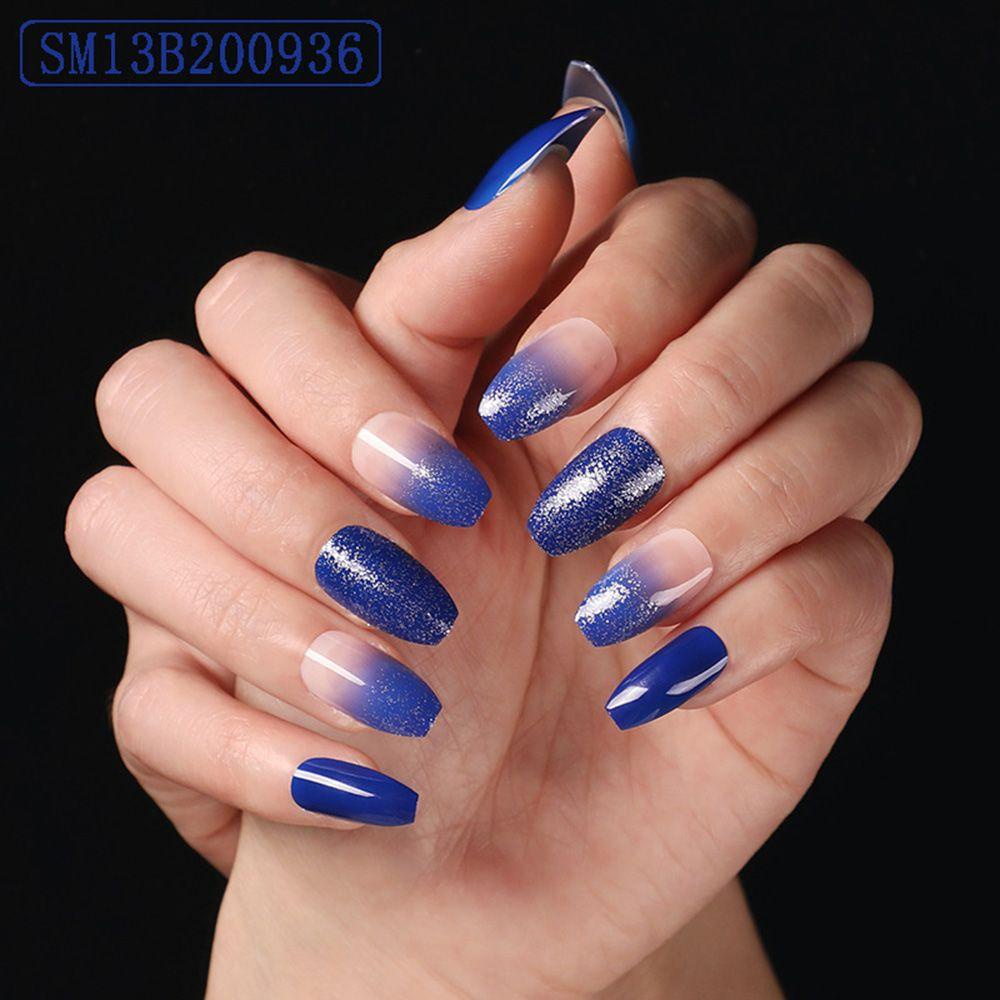 Bộ 24 Móng Tay Nối Dài Bằng Acrylic Siêu Dài Chuyên Dụng