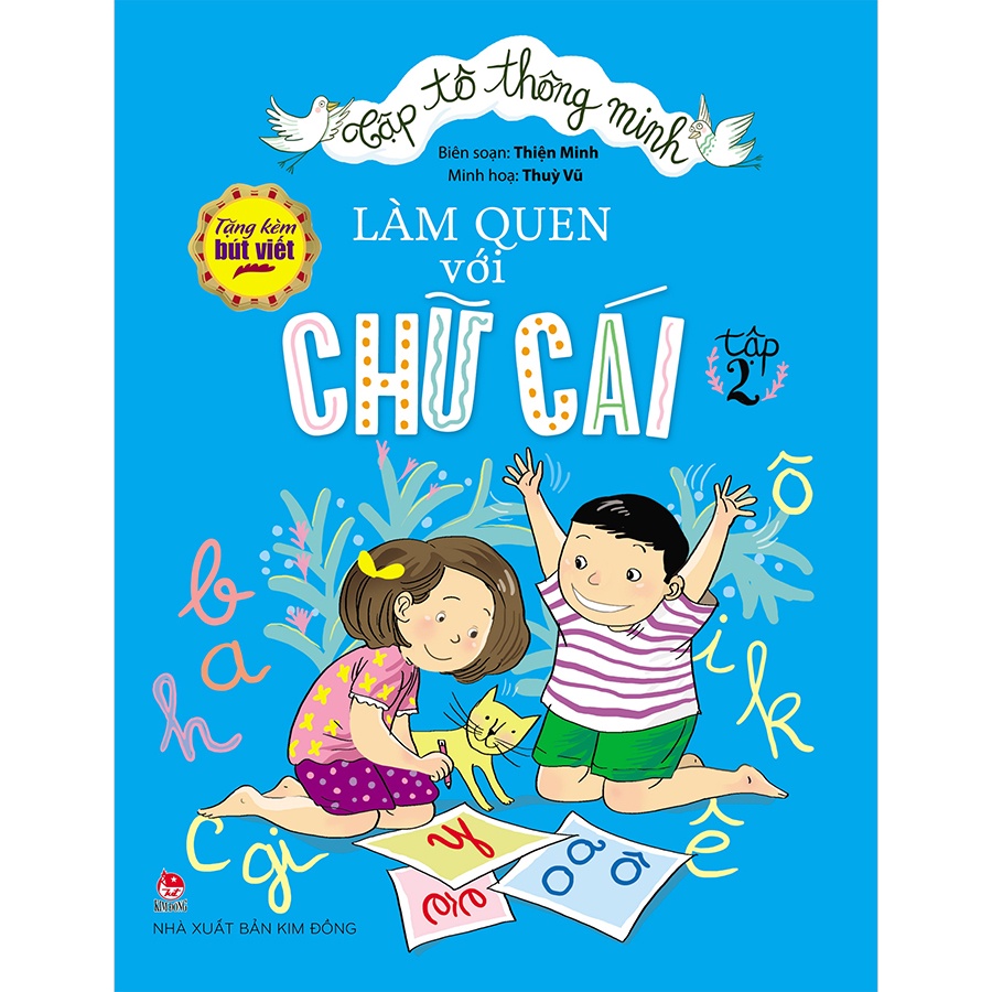 Tập Tô Thông Minh - Làm Quen Với Chữ Cái, Chữ Số Và Hình Khối (Bộ 3 Quyển) - Tặng kèm bút Doremon