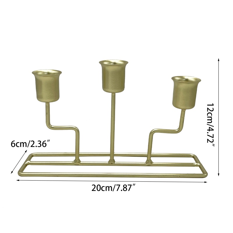 Giá Đỡ Đèn Cầy Bằng Kim Loại Phong Cách Bắc Âu Cổ Điển Độc Đáo Trang Trí Bàn Tiệc Cưới