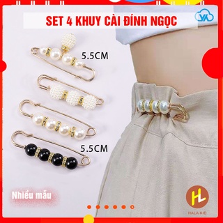 Set 4 Khuy cài, gim cài THU NHỎ EO đa năng tiện lợi