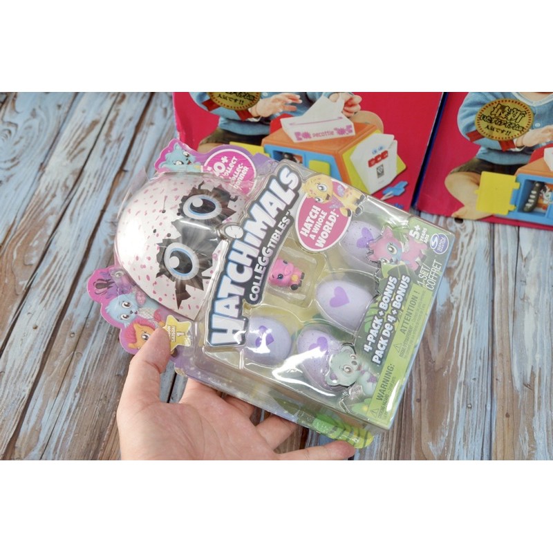 Bộ Trưng Hatchimals 4 trứng mini S4