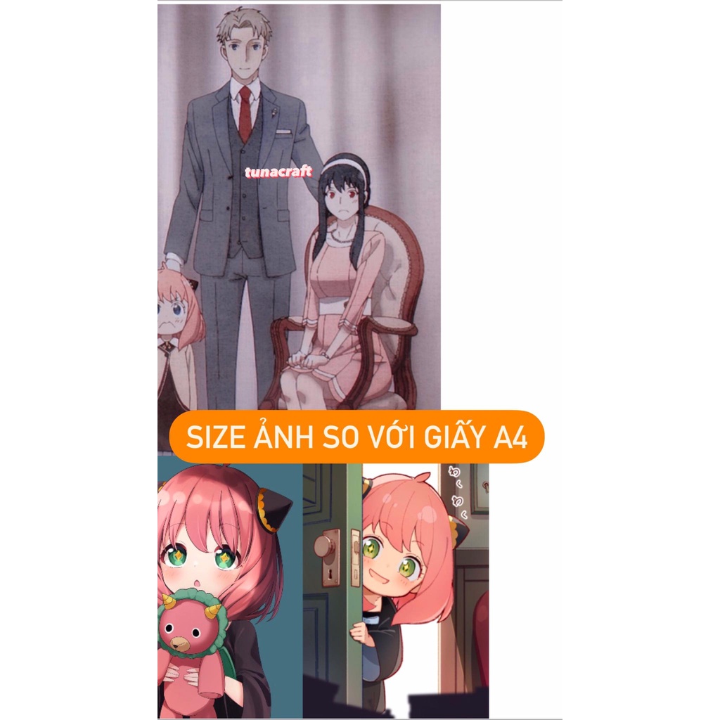 Tranh treo tường anime Tuna Spy x family Poster Anime dán tường Mới nhất Tuna