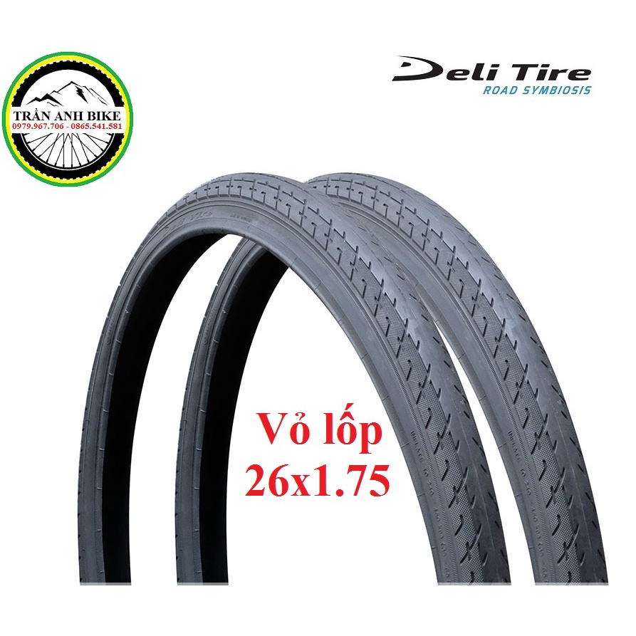 Vỏ lốp xe đạp Deli Tire 26x1.75 SA-235 - 1 Chiếc