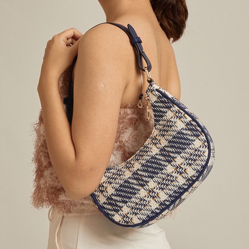 Túi xách IELGY đeo chéo vai thiết kế caro hợp thời trang và linh hoạt cho nữ