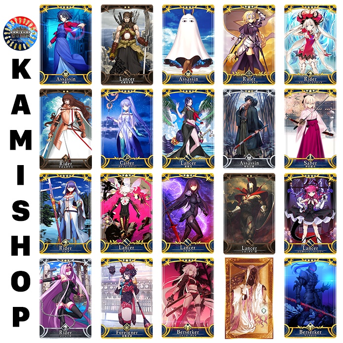 Thẻ bài Card FGO Fate/Grand Order Servant Kamishop FGO Card -  Mẫu Real  Vol 1