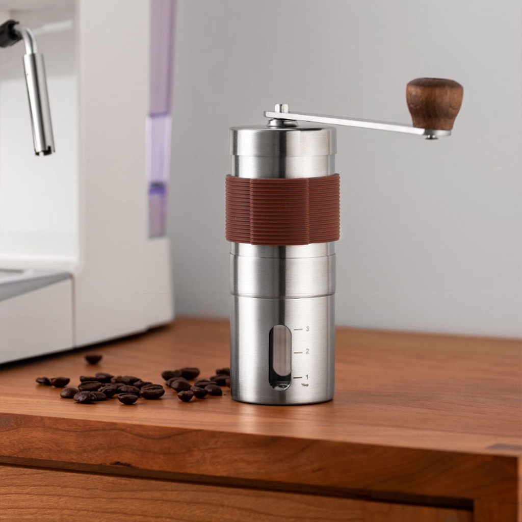 Portable Stainless Steel Hand Manual Coffee Grinder Kitchen Grinding Machine
