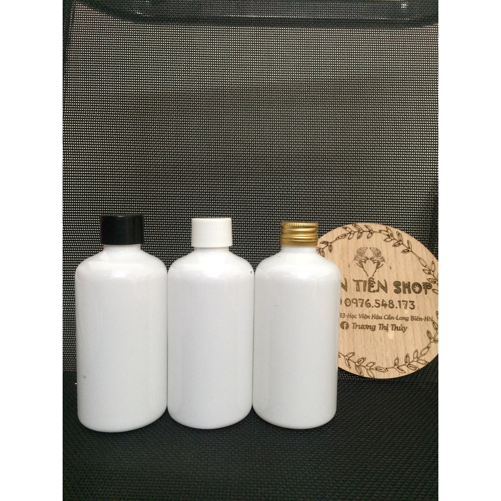 Chai nhựa pet trắng 220ml dáng lùn nắp vặn