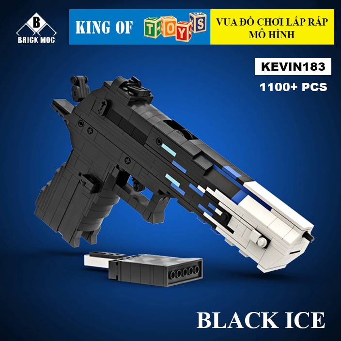 Đồ Chơi Lắp Ráp Xếp Hình PUBG Mô Hình Lục DESERT EAGLE Black Ice 1100+ PCS - Phiên Bản Nịt Của Kevin183