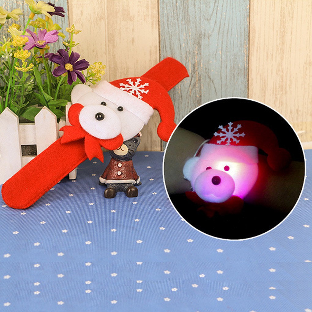 Vòng đeo tay có đèn LED phong cách Giáng Sinh cho trẻ em