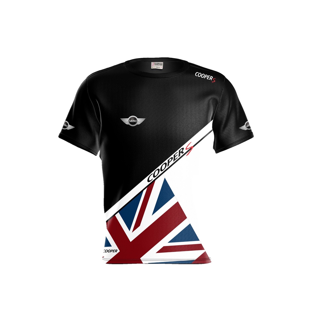 Cool s mini cooper mini cooper dtm áo thun nam tay ngắn màu đen