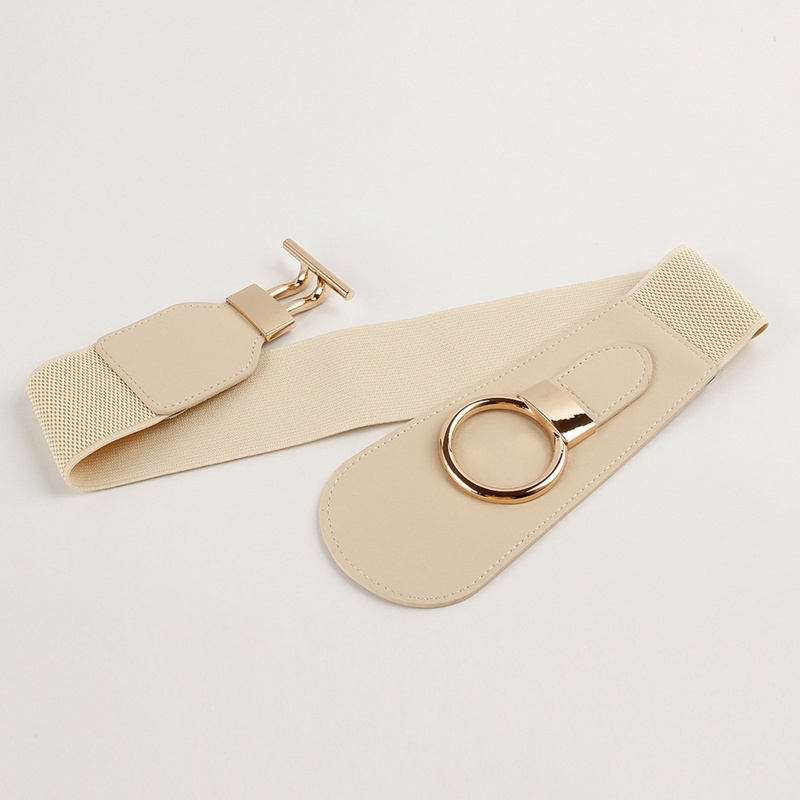 Thắt Lưng Giả Da Với Khoá Hợp Kim Phong Cách Retro Cho Nữ