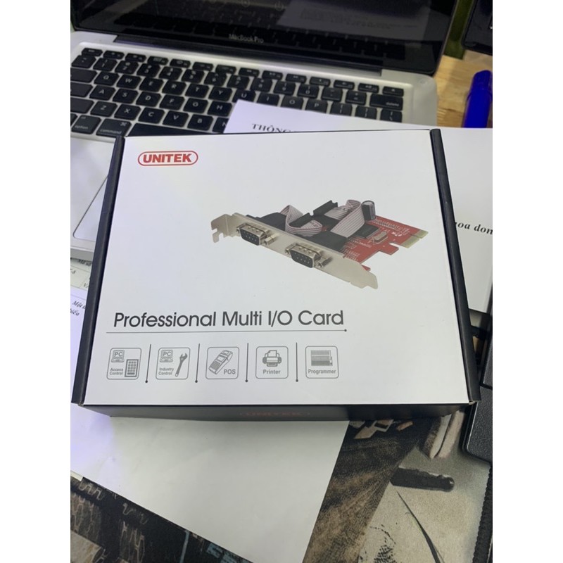 Card PCI Express to 2 Com Unitek Y-7504 bảo hành 12 tháng