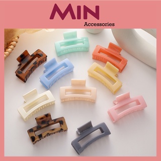 KẸP TÓC càng cua nhựa trong màu ngọt ngào KT 9CM