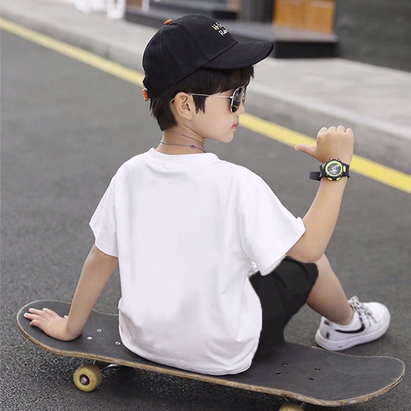 Bộ đồ bé trai Con Xinh cotton hình in Xe đua RACING 77,thời trang dành cho bé từ 4 đến 10 tuổi