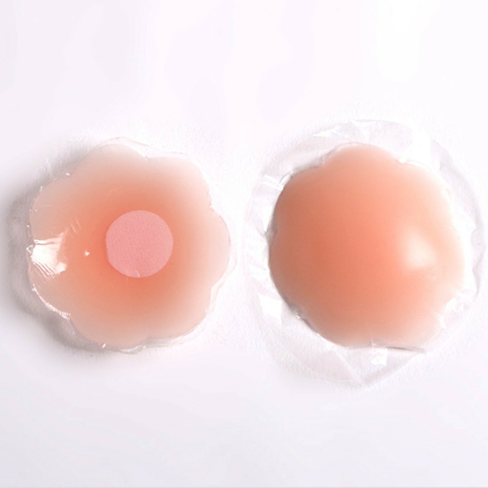 Hộp 10 miếng dán ngực Silicon dùng nhiều lần - Miếng dán nhũ hoa hộp xanh