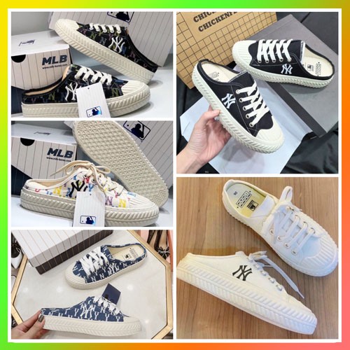 [Giày Hot Trend] Giày Sneaker - Giày Thể Thao Thời Trang Nữ, Sục Đạp Gót nữ Đen Trắng ( Tặng 1 Đôi Tất 30k)