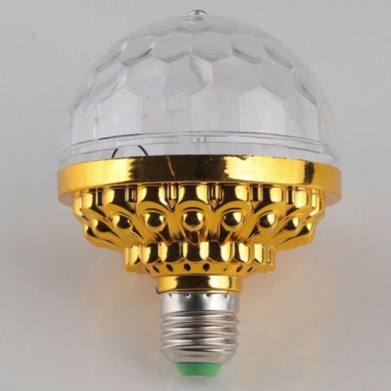 đèn led pha lê 7 mầu tự xoay đui tròn | BigBuy360 - bigbuy360.vn