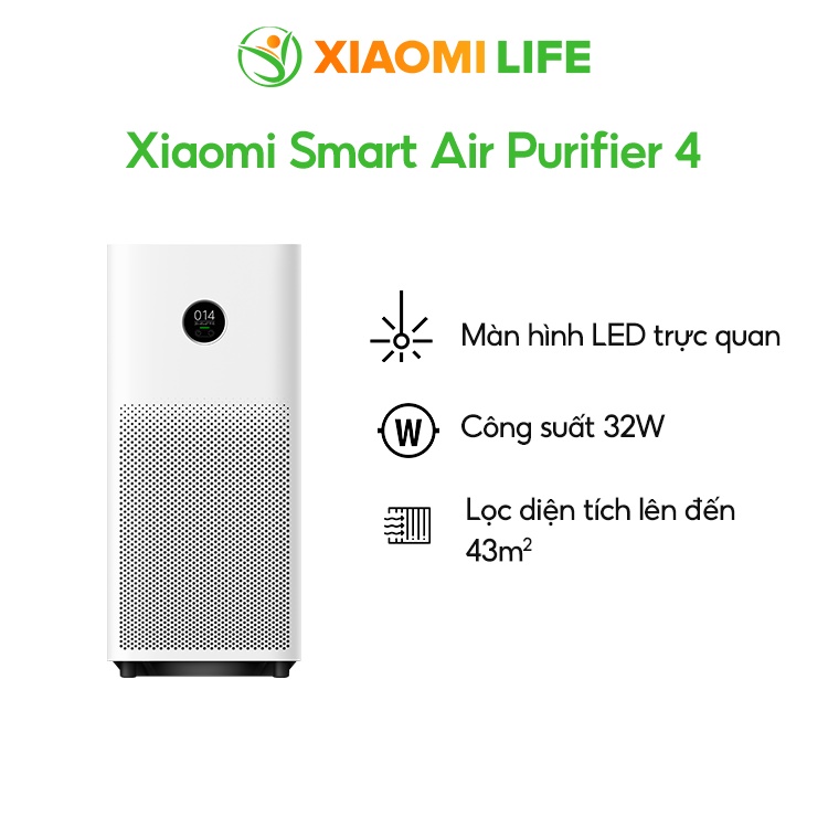 Máy lọc không khí XIAOMI Mi Air Purifier 4 Lite - Hàng Chính Hãng