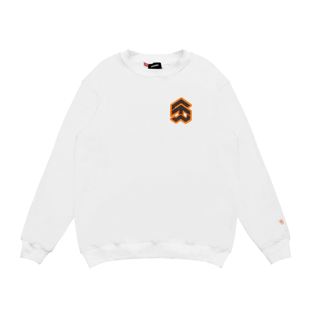 5THEWAY® /stroke/ BIG LOGO SQUARE SWEATER™ in WHITE aka Áo Sweater Trắng | BigBuy360 - bigbuy360.vn