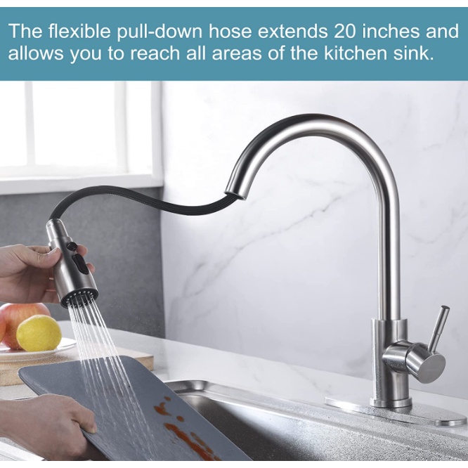 Vòi Nước Bằng Thép Không Gỉ 304 Màu Vàng Sang Trọng Không Gỉ Không Gỉ