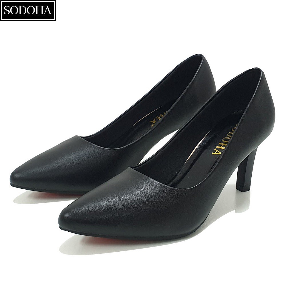 Giày cao gót nữ SODOHA đế cao 7cm thiết kế da mềm đế êm kiểu dáng trẻ trung hiện đại SDH339