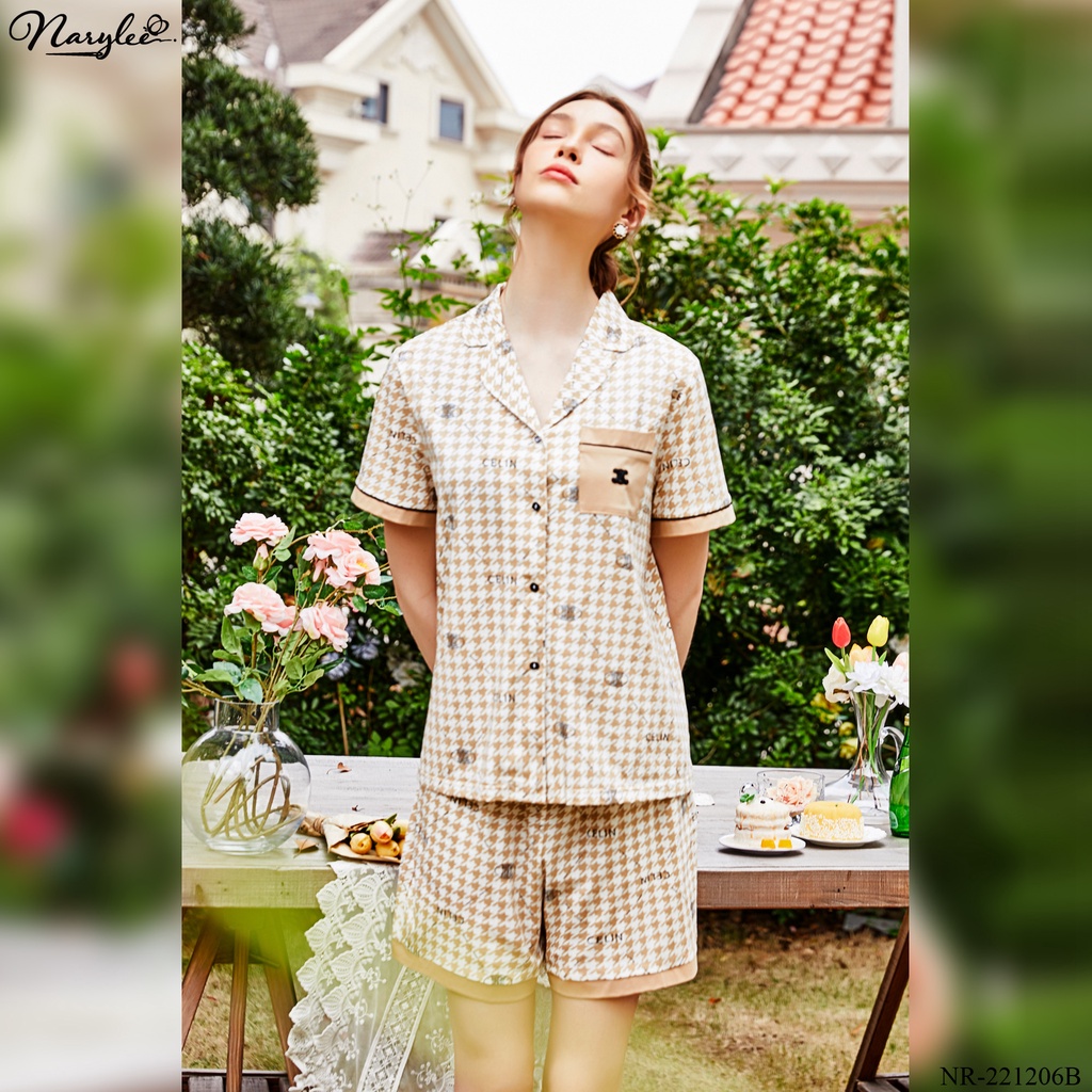 Đồ bộ mặc nhà nữ cao cấp thương hiệu Narylee chất cotton nhập khẩu mềm mịn chống tia UV kháng khuẩn mã NR - 221206