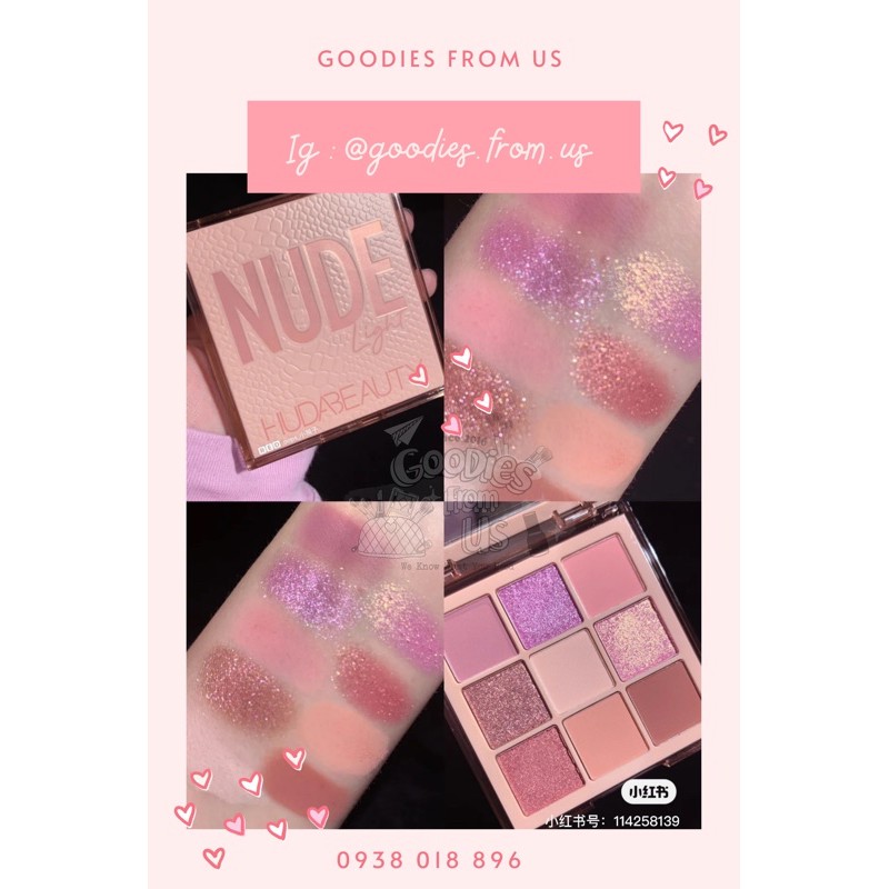 Bảng phấn mắt Huda Obsession Nude Light SALE 50% !!