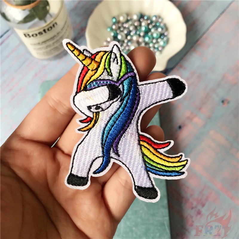 ☸ Sticker Ủi Thêu Hoạt Hình Dễ Thương ☸ 1 Cái Tự May Thêu Trên Sắt Trên Huy Hiệu Miếng Vá
