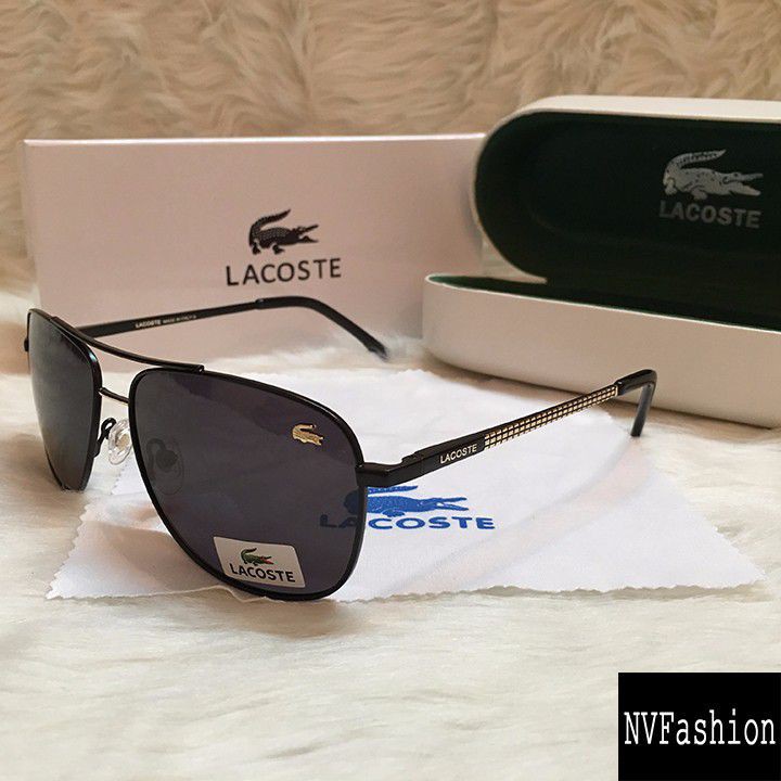 Mắt kính cao cấp Lacoste cá sấu loại 1 hộp bạc xịn