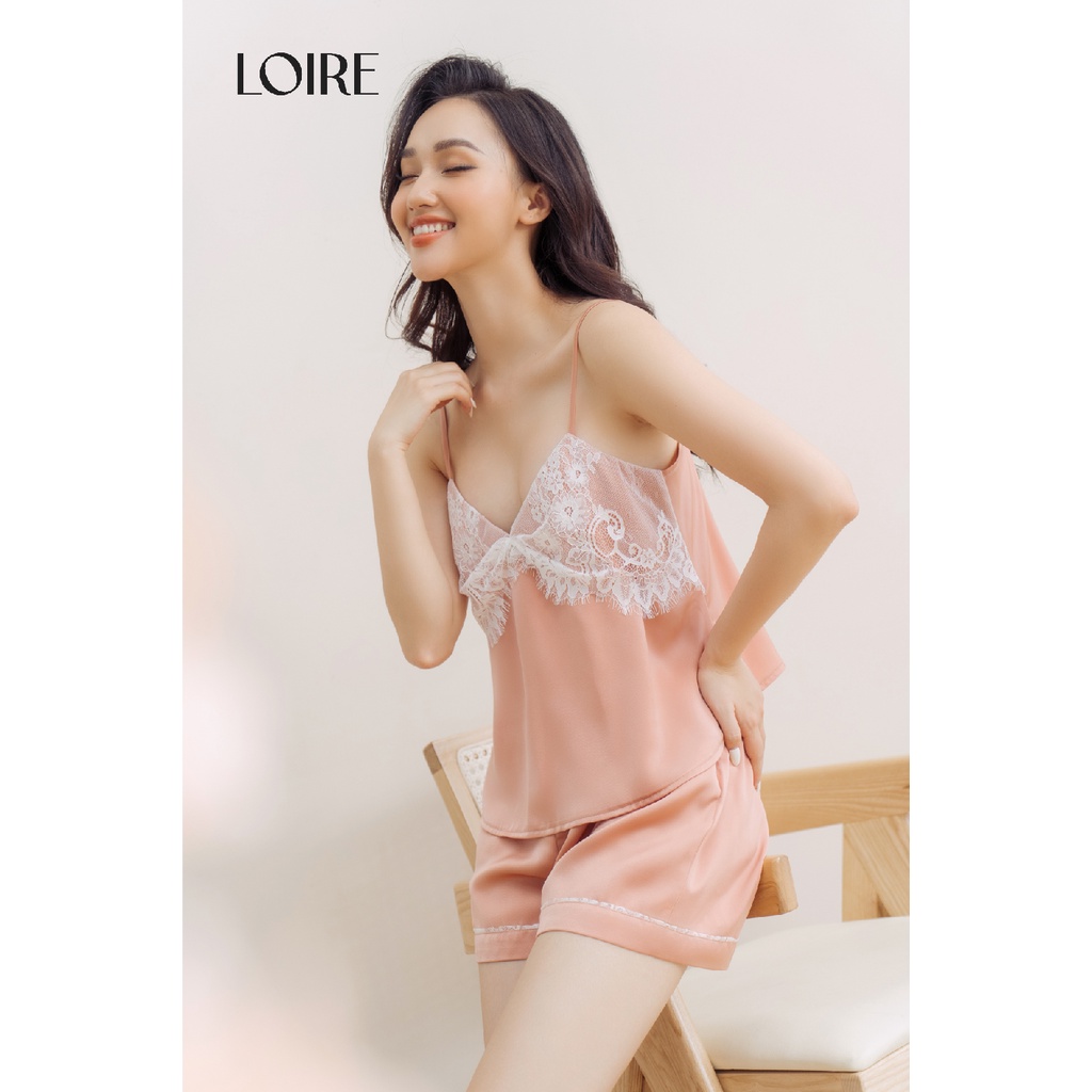 Bộ Đồ Ngủ Hai Dây Ren Ngực Loire BDN10