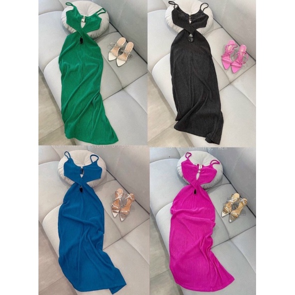 Đầm hai dây khoen tròn siêu hot kaka