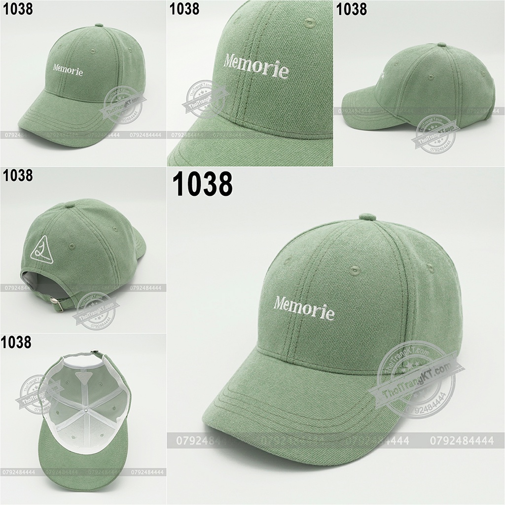 Mũ lưỡi trai thời trang thêu chữ Memorie phong cách nón kết nam nữ hàn quốc đẹp cá tính