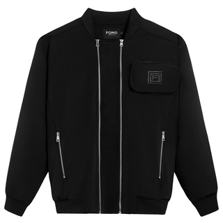 Áo khoác form rộng unisex fomo deuce zip jacket