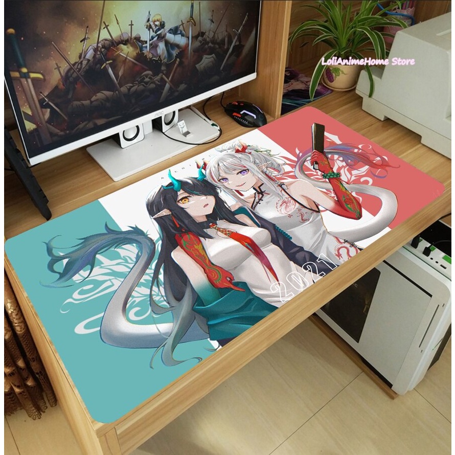 Tấm Lót Chuột Và Bàn Phím Máy Tính Dày In Hình anime arknights dusk nian mizuki 2022