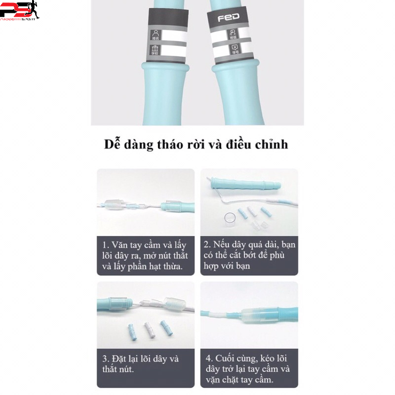 Dây Nhảy Hạt,Dây Beaded Rope FED-XM0116 dây nhảy thể dục,thể thao.