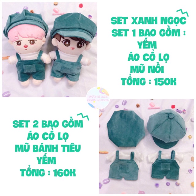 SET OUTFIT CHO DOLL 20cm