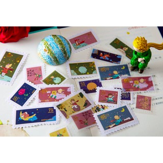 20 sticker tem thư Hoàng Tử Bé 10 kiểu