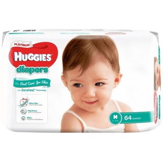 Tã dán siêu cao cấp Huggies Platinum M 64 miếng.