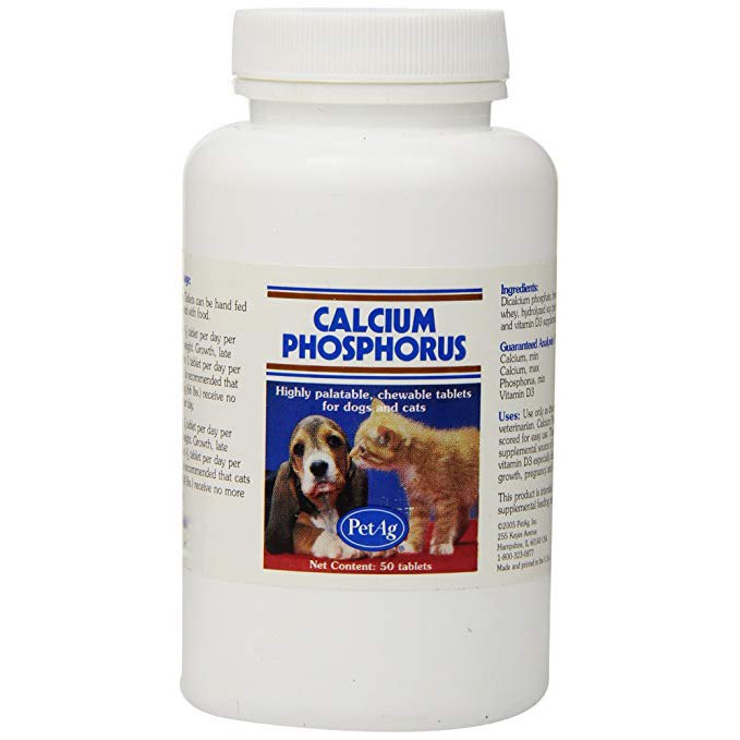 Canxi Cho Chó Mèo Calcium Phosphorus hộp 50 viên