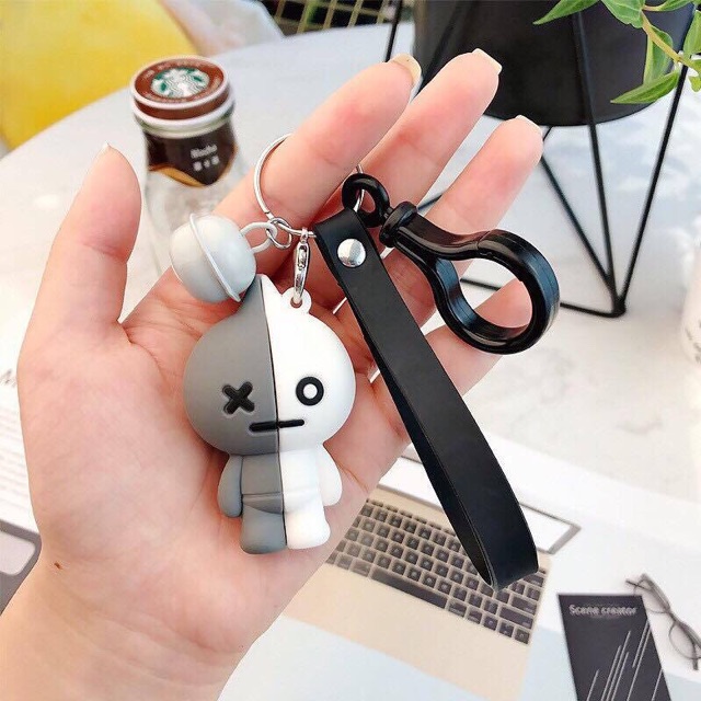 Móc khoá BTS dẻo silicone kèm chuông