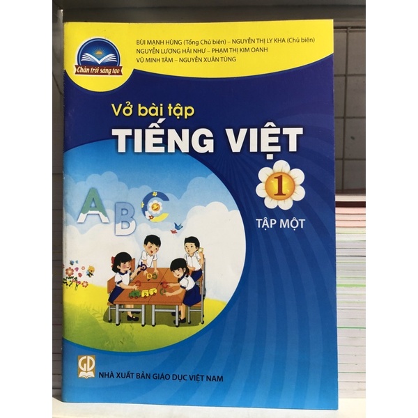 Vỡ bài tập tiếng Việt lớp 1 tập 1 + Bao kiếng + Bút Chì 2b (thuộc bộ chân trời sáng tạo)