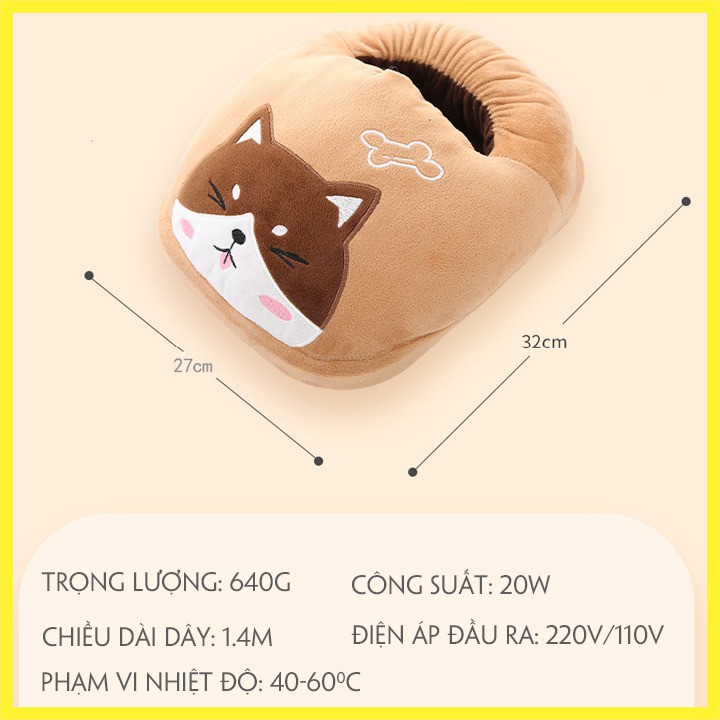 Túi Sưởi Chân Điện giữ ấm chân - Máy giảm tê lạnh chân nhỏ gọn - TOPSKY