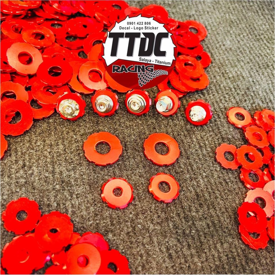 Lông đền nhôm mẫu bánh răng mới nhất 2022 đủ size 6li/8li/10li/12li gắn mọi vị trí 🇻🇳