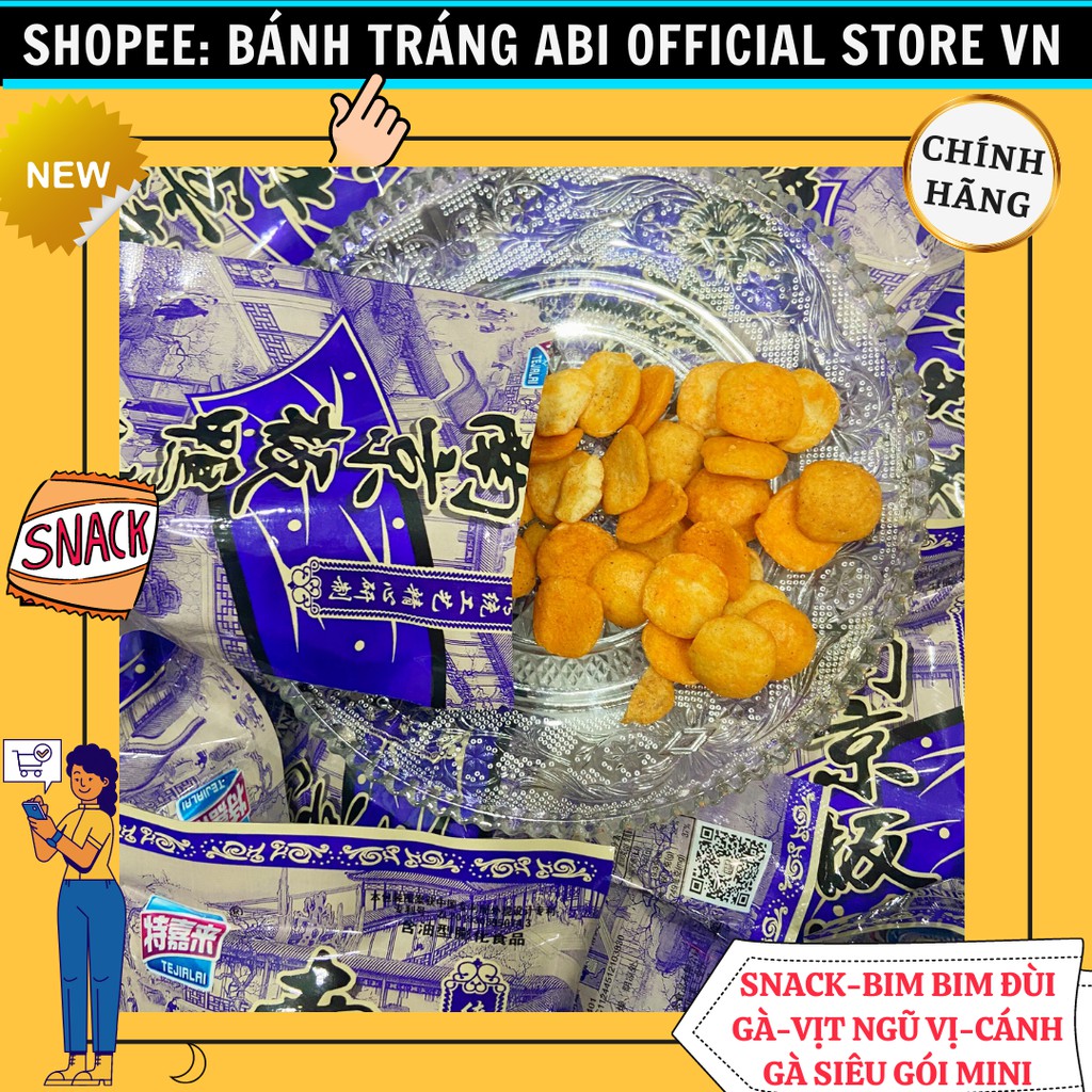 [ĐÔNG GIÁ 5K] SNACK BIM BIM GÓI MINI GÀ NGŨ VỊ-MÓN ĂN GÂY NGHIỆN