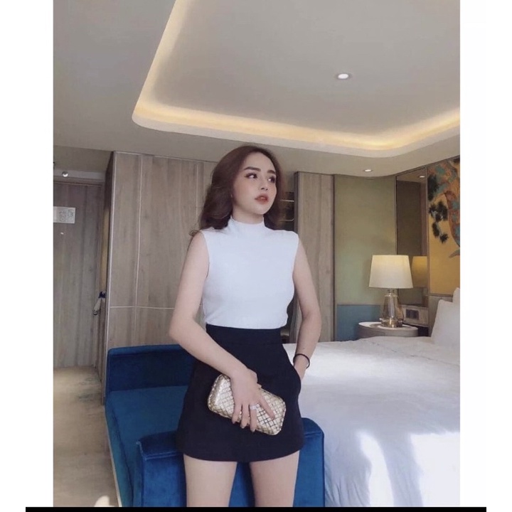 Chân váy A Mì  có túi 2bên.