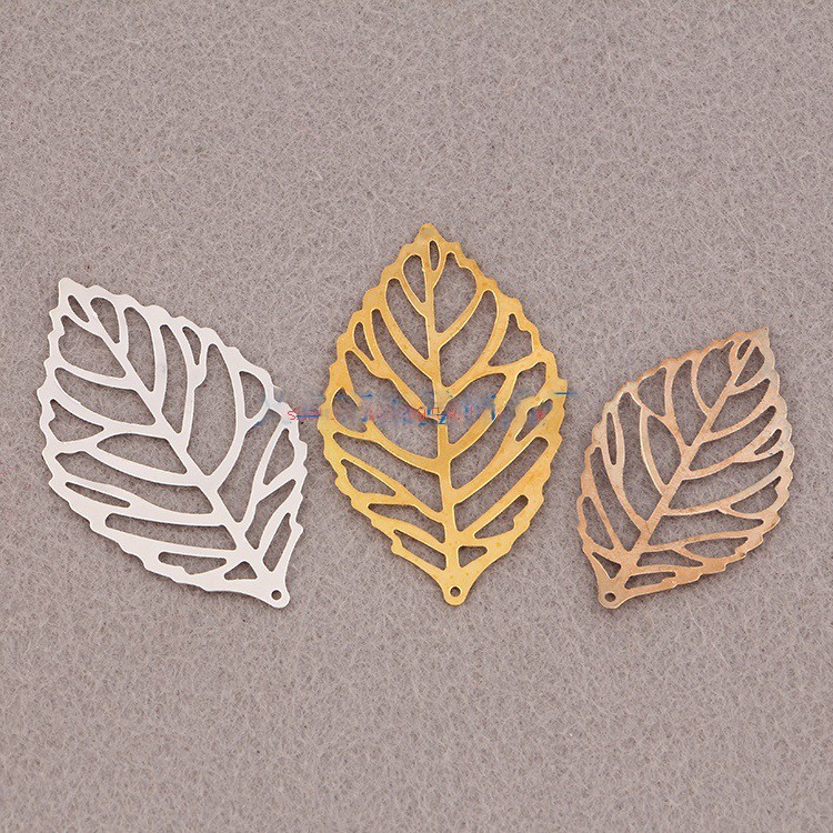 5 phiến hình lá 20*35mm nguyên liệu làm trâm làm trang sức cổ trang cosplay cổ phục có màu KC