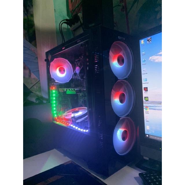 Vỏ Case GIPCO Gaming LED RGB 2 mặt kính cường lực